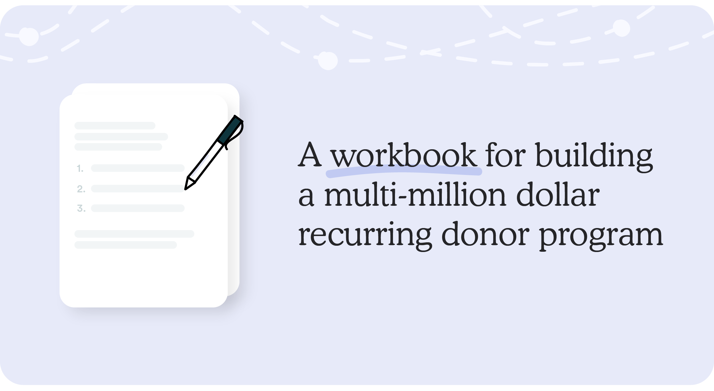 Recurring donations playbook