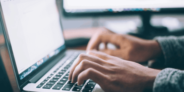 Hands on a keyboard