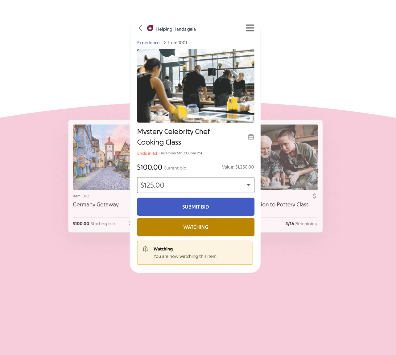 Auctions & Mobile Bidding | GoFundMe Pro