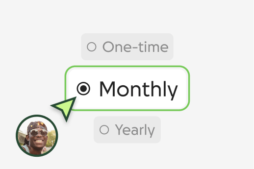 Giving cadence selections