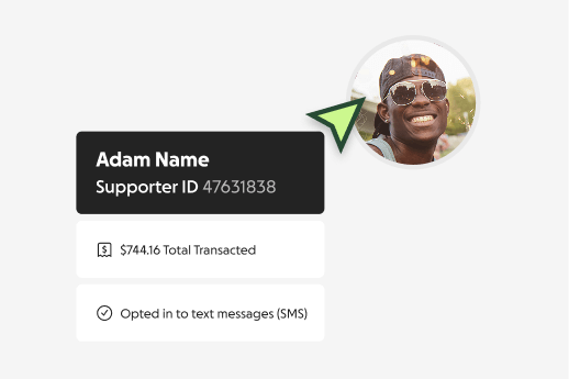 Supporter profile view