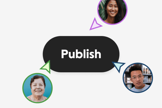 Publish button example