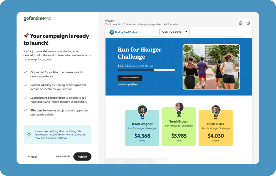publish page example