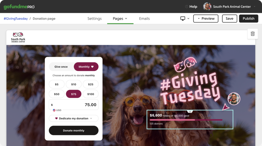 Social proof progress bar example