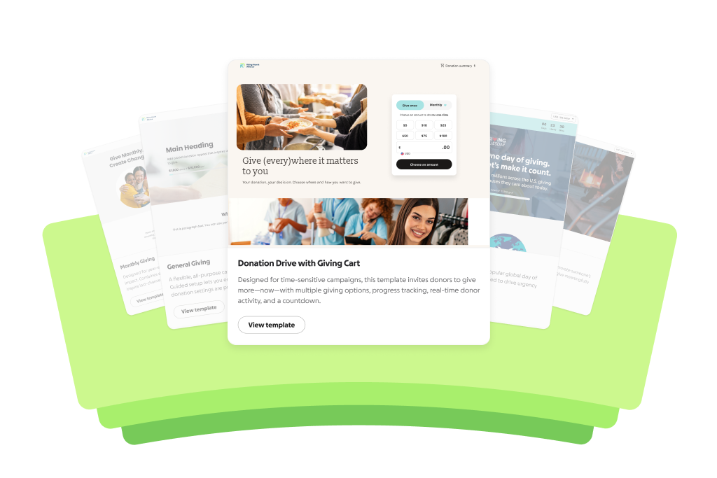 Giving Cart template